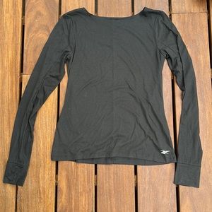 Reebok black/grey long sleeve active wear